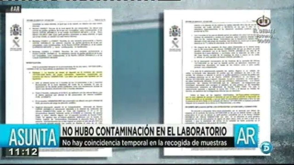 La guardia civil no reconoce que se produjera contaminación en el laboratorio