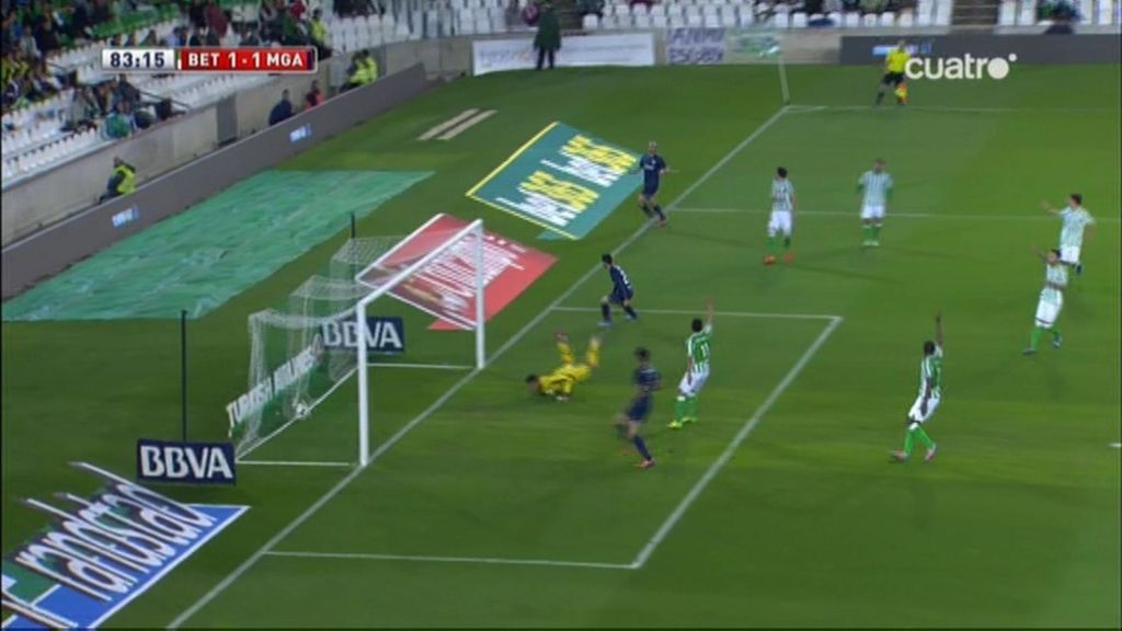 Gol de Juanmi (Betis 1-1 Málaga)