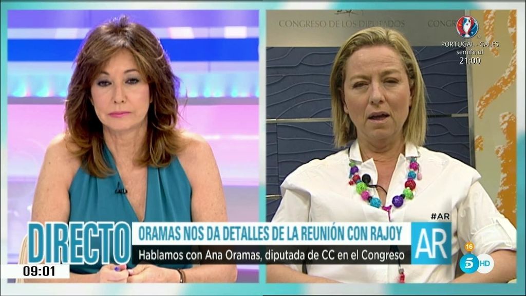 Ana Oramas, tras el encuentro con Rajoy: "Hay posibilidades de diálogo"