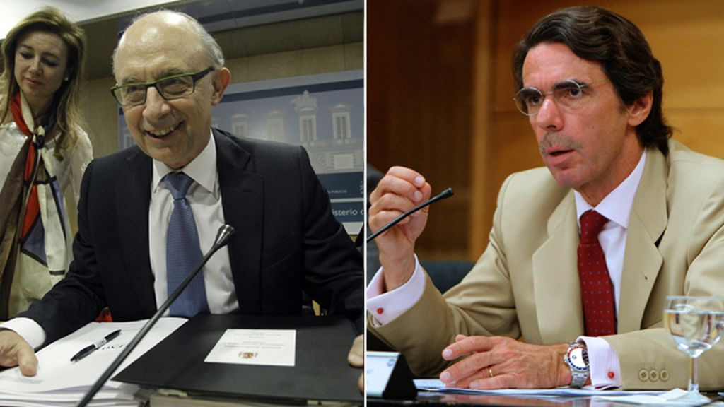 El PP niega una guerra interna tras la multa fiscal de Montoro a Aznar