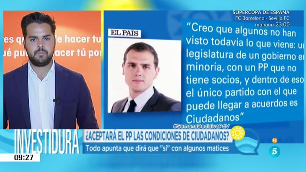 F. de Páramo: "Presionaremos lo que podamos para que Sánchez se abstenga"