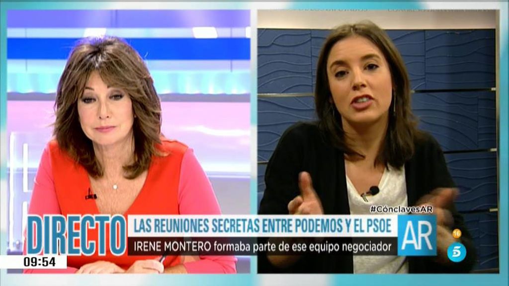 Montero: "Creemos que el PSOE tiene voluntad y posibilidad de llegar al acuerdo"