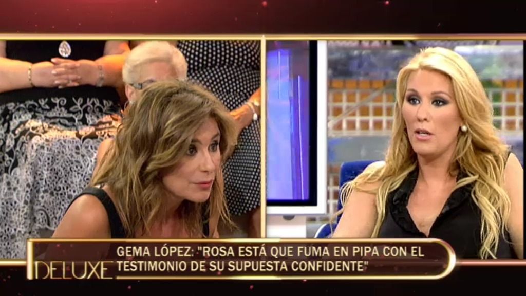 Rosa Benito llama en directo a Gema López para desmentir a Sandra