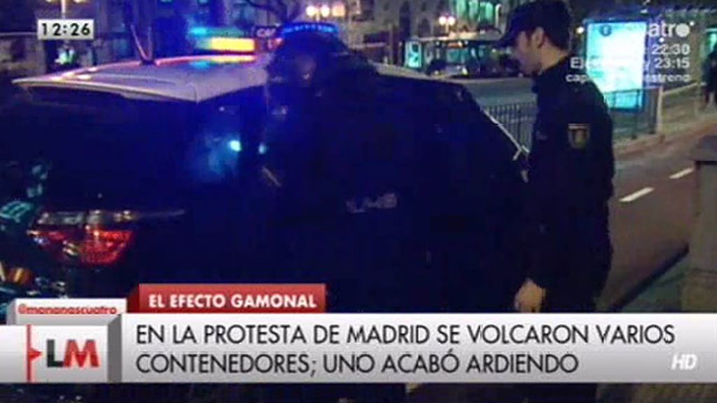 14 detenidos en la marcha de apoyo a Gamonal en Madrid