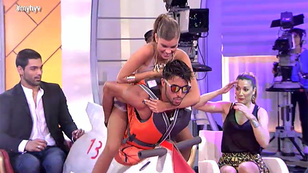 Víctor, mojado y en moto de agua