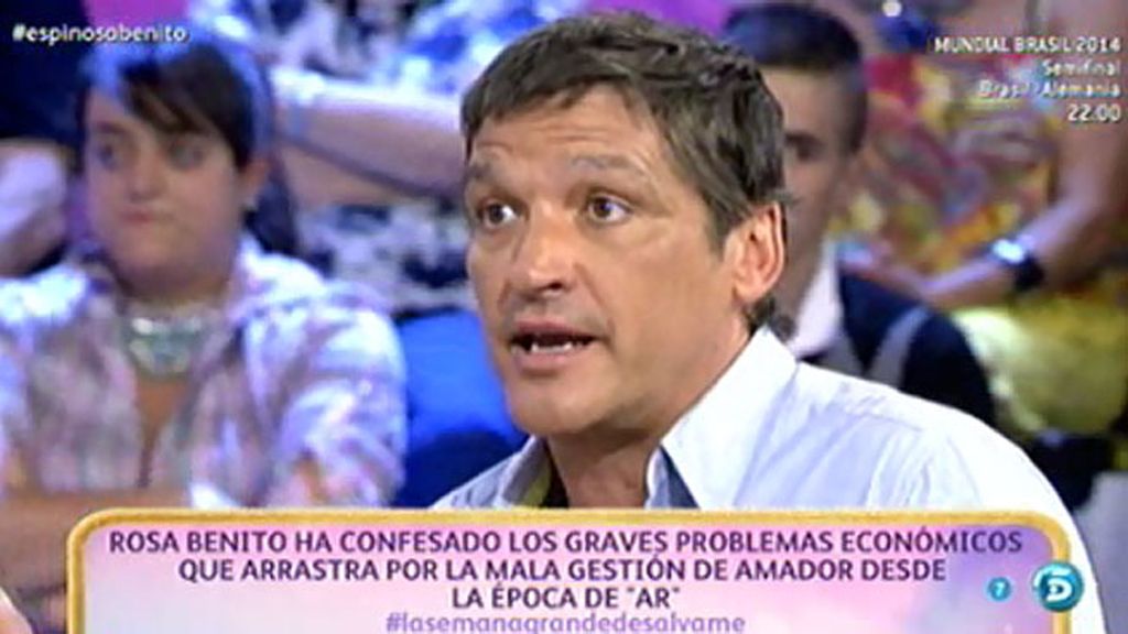 Gustavo González revela que Rosa Benito y Amador Mohedano han ratificado el divorcio