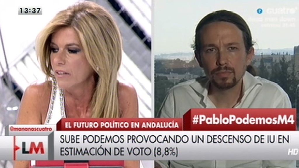 Pablo Iglesias: “No hemos considerado jamás a IU de la casta”