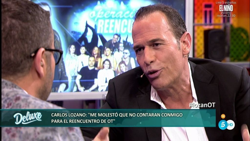 Carlos Lozano: "Me molestó que no contaran conmigo para el reencuentro de 'OT"