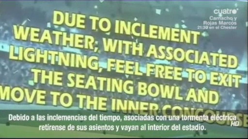 Suspenden el amistoso Inglaterra-Honduras por una tormenta eléctrica