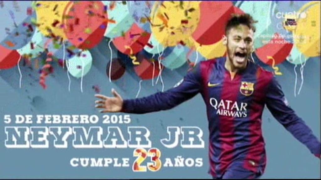 Neymar celebra su 23 cumpleaños en su mejor momento deportivo