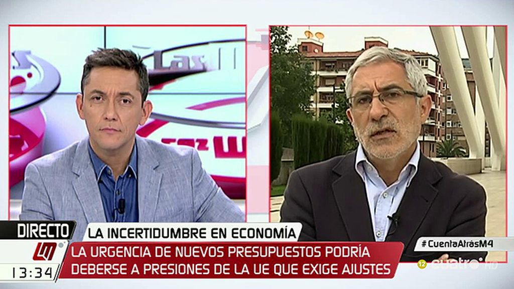 Llamazares: "El PP intenta meter miedo para que la investidura le salga barata a Rajoy"