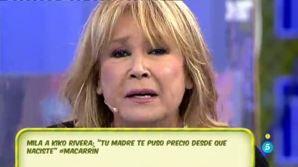 Mila Ximénez, sobre Kiko Rivera: "Tu madre te puso precio desde que naciste"
