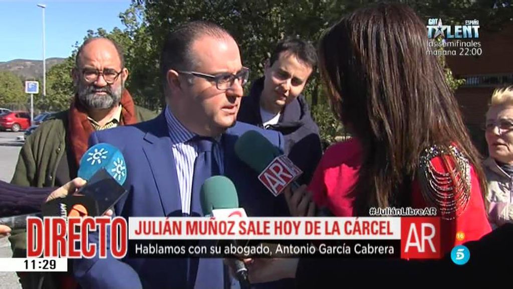 El abogado de Julián Muñoz: "En un año se ha agravado su estado de salud"