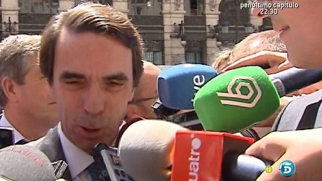 Aznar: "Me hubiese encantado hacer un mitin con Arias Cañete"