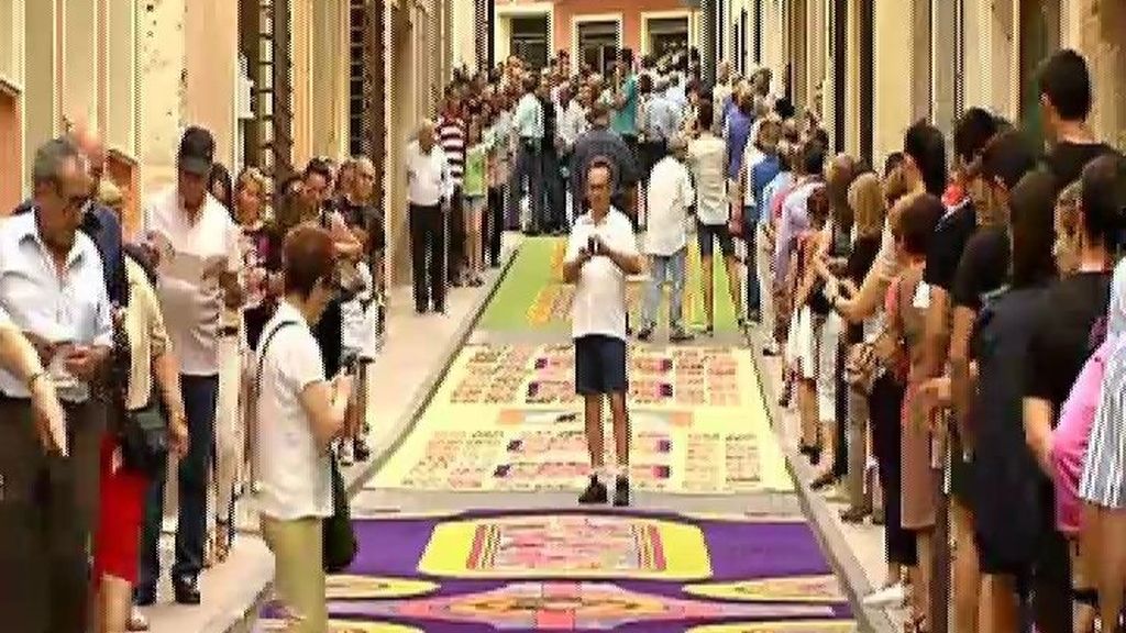 Las mejores alfombras de flores del Corpus Cristhi de Albacete