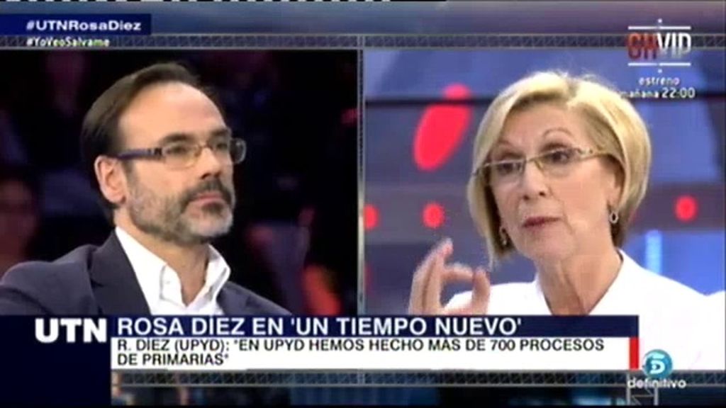 Rosa Díez: "A Sosa Wagner no le echamos, solo sustituimos su puesto de portavoz"