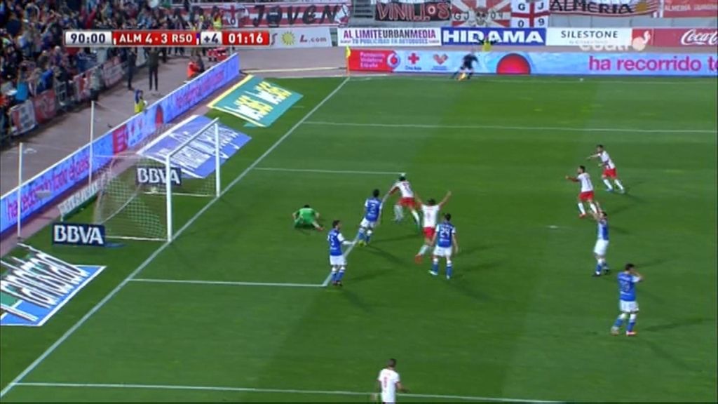Gol de Hicham (Almería 4-3 Real Sociedad)