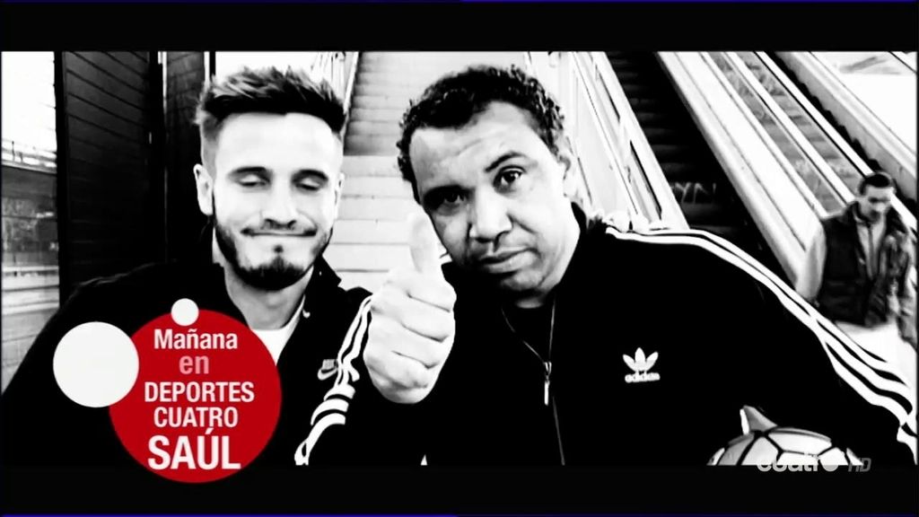 ¡Toques y caños en Chamartín! Saúl Ñíguez se entrena antes de enfrentarse al Reus