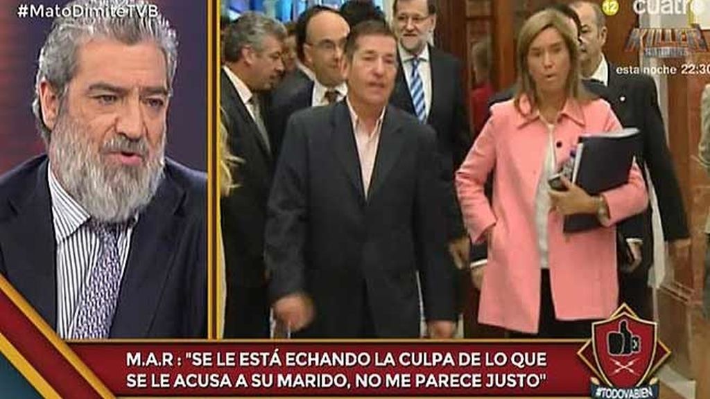 M.A. R: “A Rajoy no le convenía tener a Ana Mato en la debate sobre corrupción”