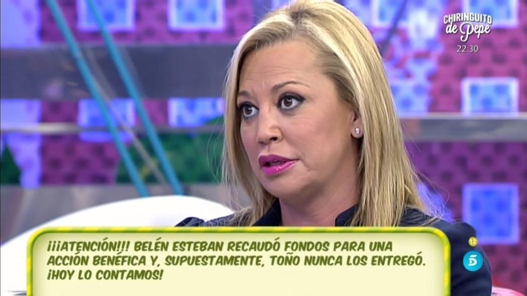Belén: "Toño me dijo que el dinero para el terremoto de Lorca ya estaba ingresado"