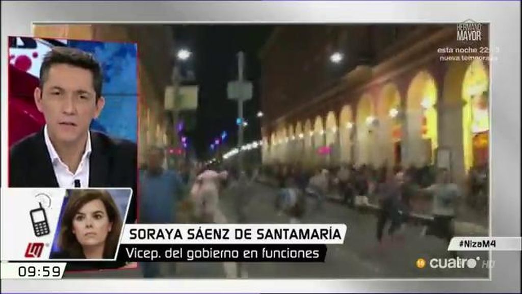 Sáenz de Santamaria: “El riesgo cero en España no existe, pero tenemos capacidad de luchar contra el terrorismo”