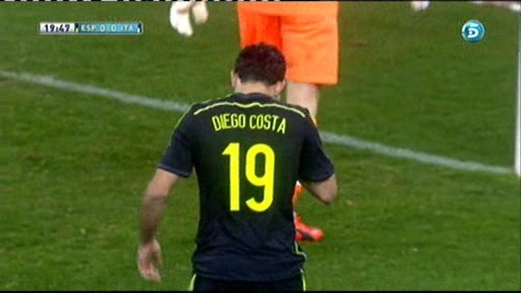 Así fue la primera ocasión de Diego Costa con La Roja en el Calderón
