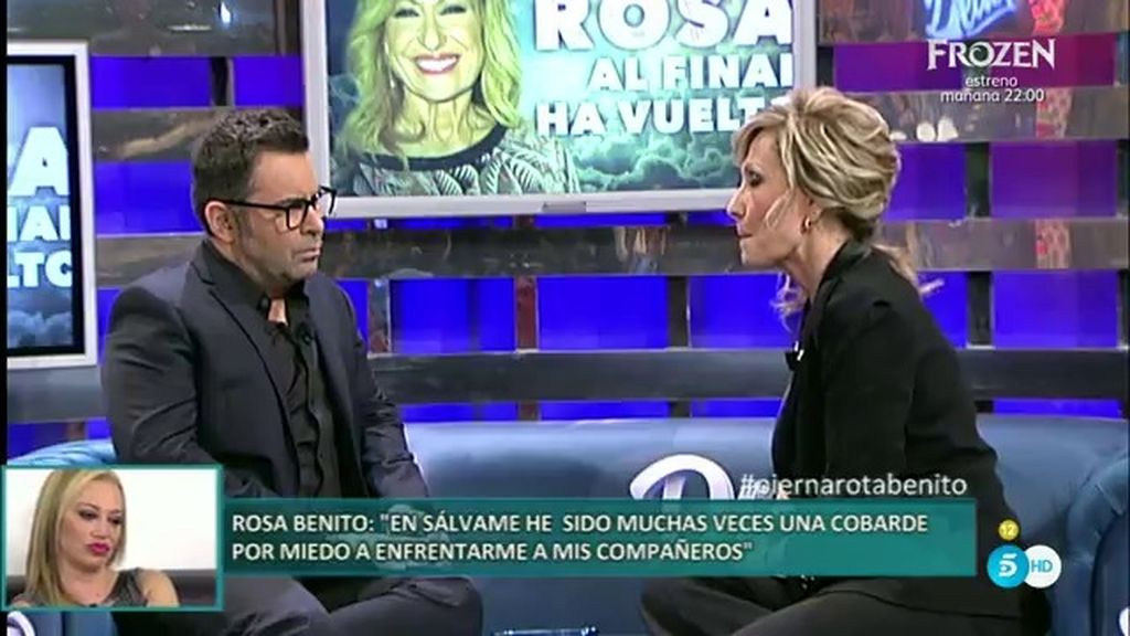 Rosa Benito: "Me derrumbé y me puse a temblar al ver que no iba a volver al programa"