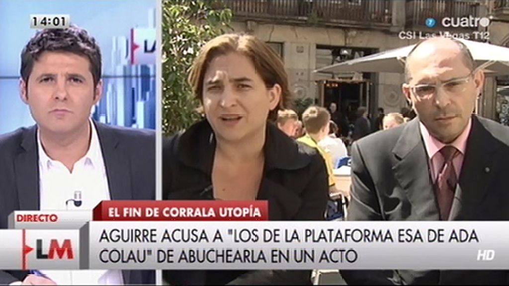 Ada Colau, sobre Esperanza Aguirre: "Estas tonterías no merecen ni respuesta"