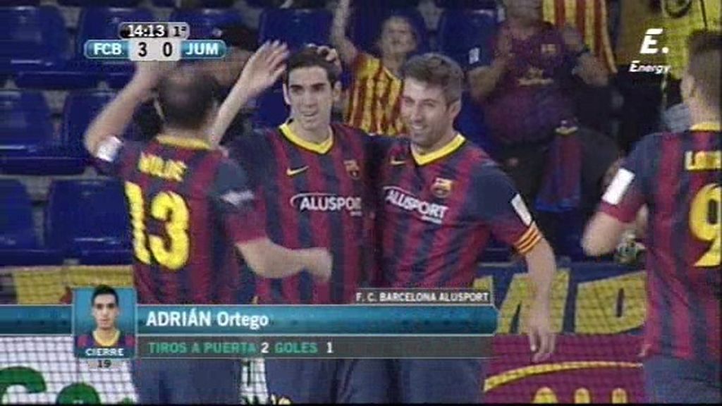 Ortego marca el tercero de los catalanes segundos después (3-0)
