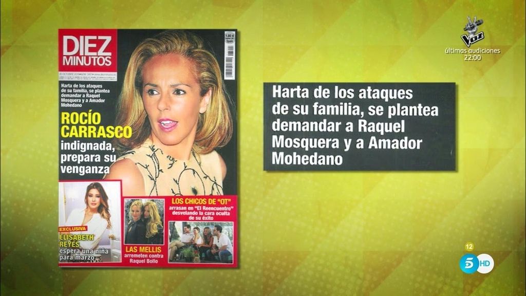 Rocío Carrasco, indignada, prepara su venganza, según ‘Diez Minutos’