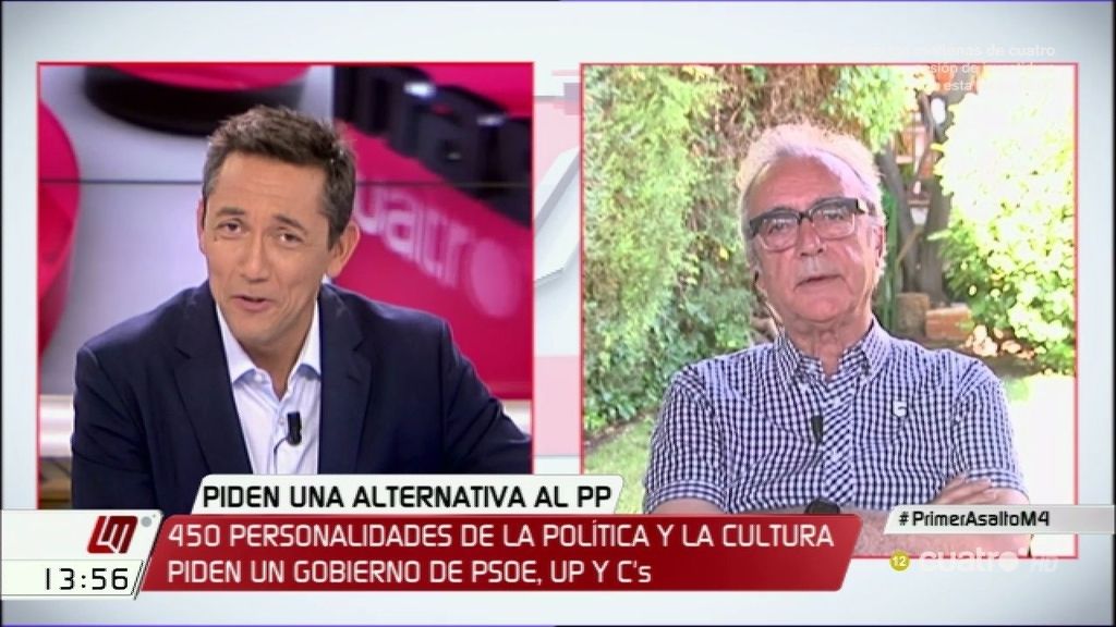 Juan José Millás: "Lo que no puede ser es que el hambre cotice en bolsa"