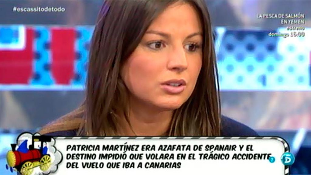 Patricia Martínez trabajaba en Spanair cuando ocurrió el trágico accidente