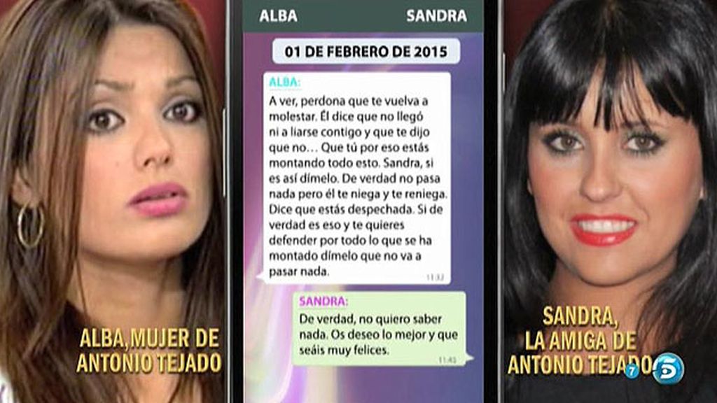 Alba pone a prueba a Sandra: "Si estás mintiendo, dímelo que no pasa nada"