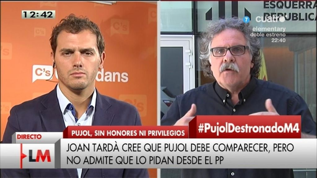 Albert Rivera, a Joan Tardà: "El discurso de España nos roba se ha acabado"