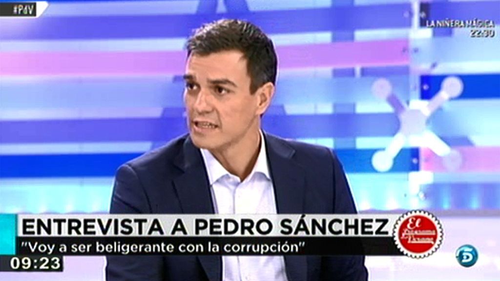 P. Sánchez: "Los partidos políticos tienen que ser mucho más transparentes"