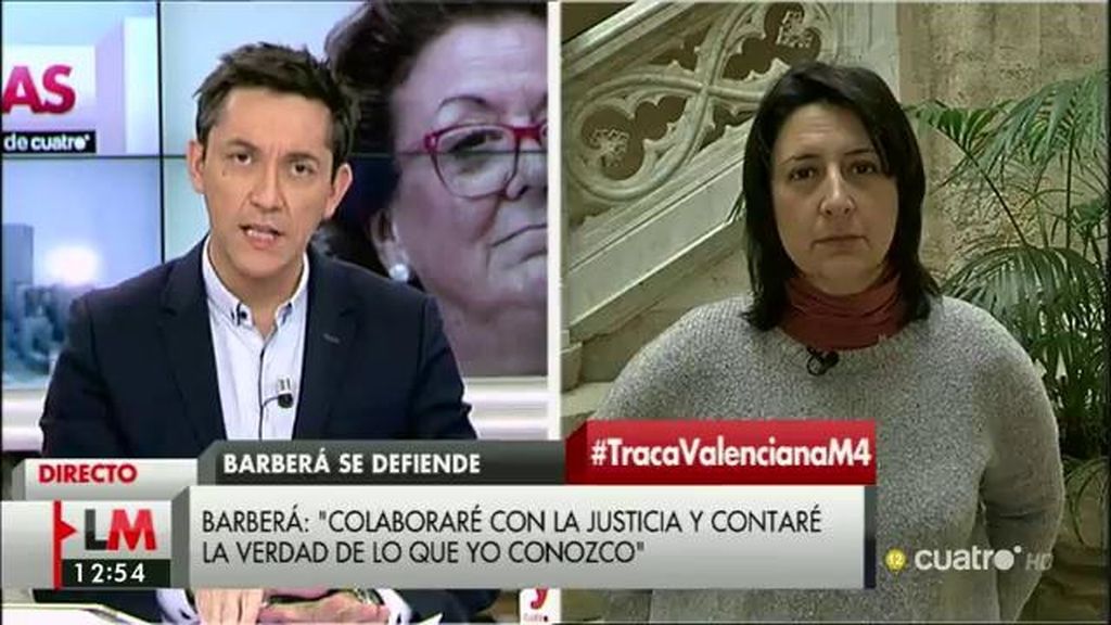 Rosa Pérez, de Barberá: “Está muy bien y, en lugar de dar ruedas de prensa, que vaya al juez de manera voluntaria y explique”