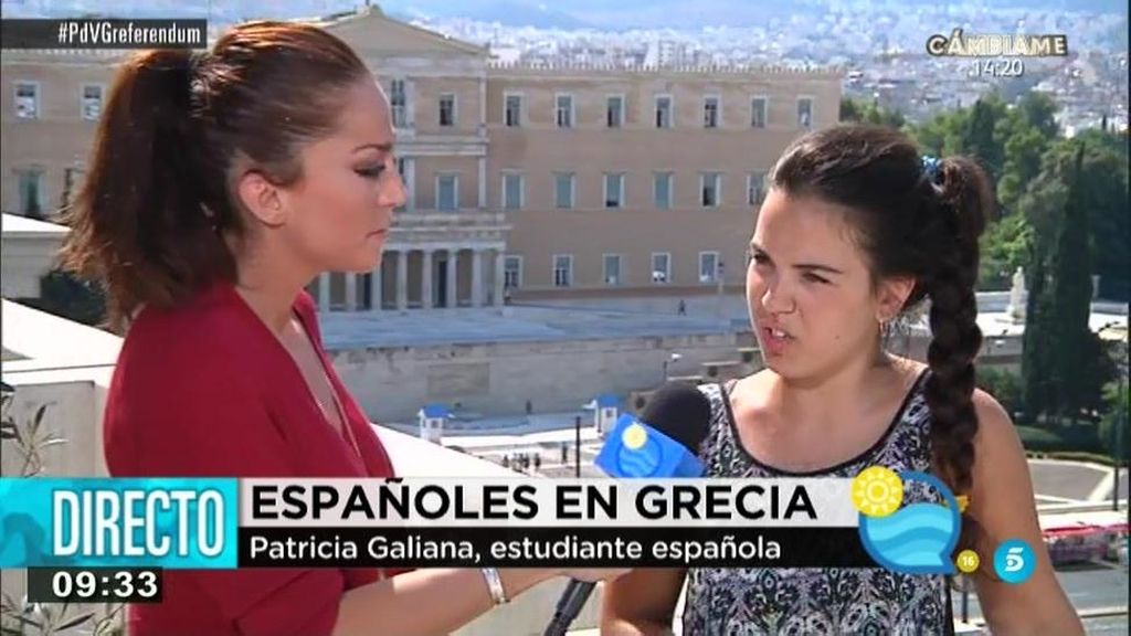 Estudiante española en Grecia: "Nadie sabe qué va a pasar, hay mucho apoyo al NO"