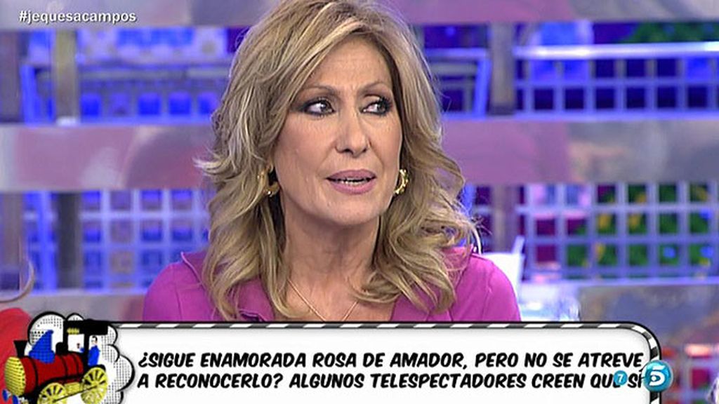 Rosa Benito, irónica: "Me habéis pillado, sigo enamorada de Amador Mohedano"
