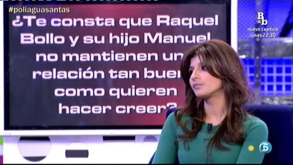 Según Aguasantas, Raquel Bollo y su hijo Manuel no se llevan tan bien como hacen ver