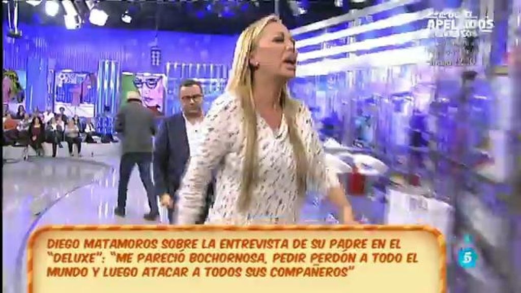 Belén Esteban se marcha de plató molesta con Matamoros