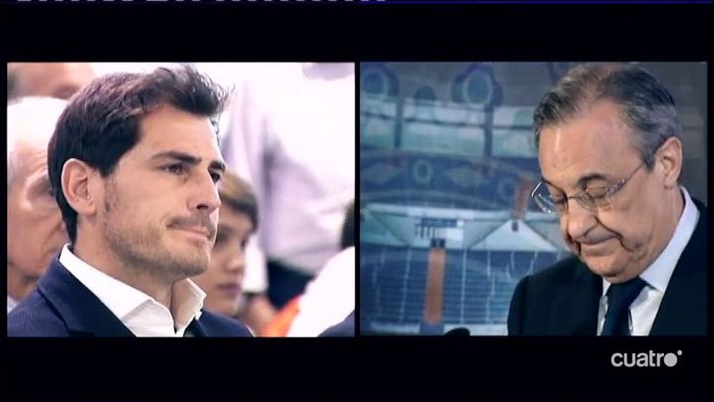 Las reacciones de Iker Casillas y Florentino Pérez ante sus respectivos discursos