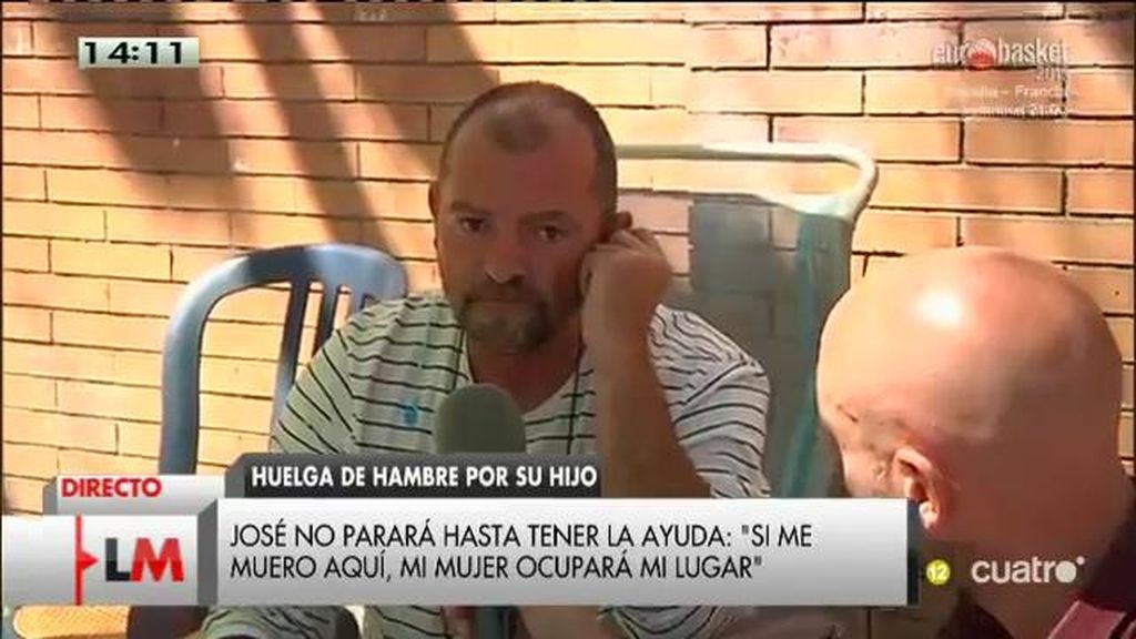 Un padre lleva una semana en huelga de hambre para lograr un monitor para su hijo