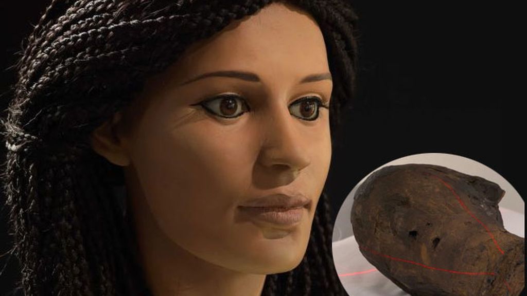 Reconstruyen la cabeza momificada de una joven egipcia de 18 de años
