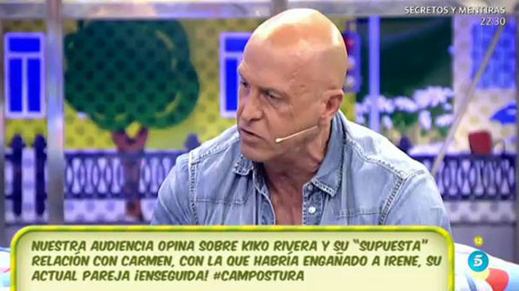 Kiko M.: "Chayo tiene unas limitaciones en el mundo de la comunicación obvias"