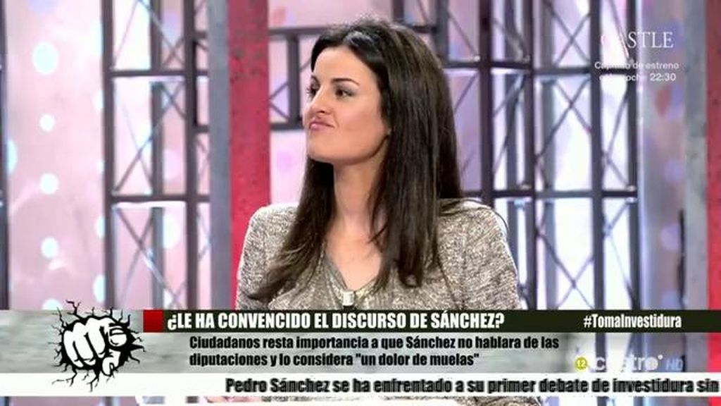 Ketty Garat: "Pedro Sánchez no ha sacado pecho de su pacto con Ciudadanos"