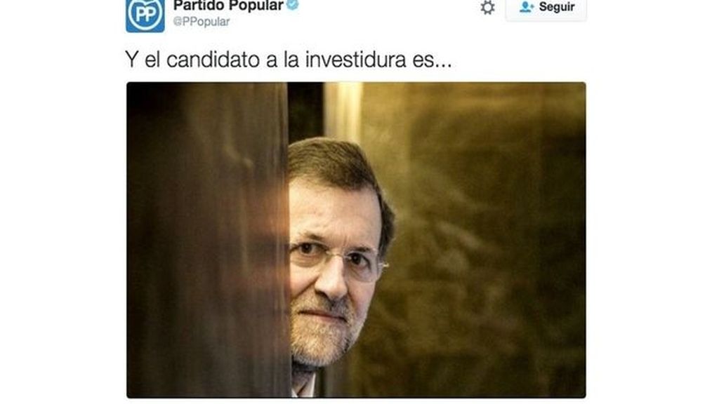 #HoyEnLaRed: el PP incendia Twitter al presentar a su candidato a la investidura
