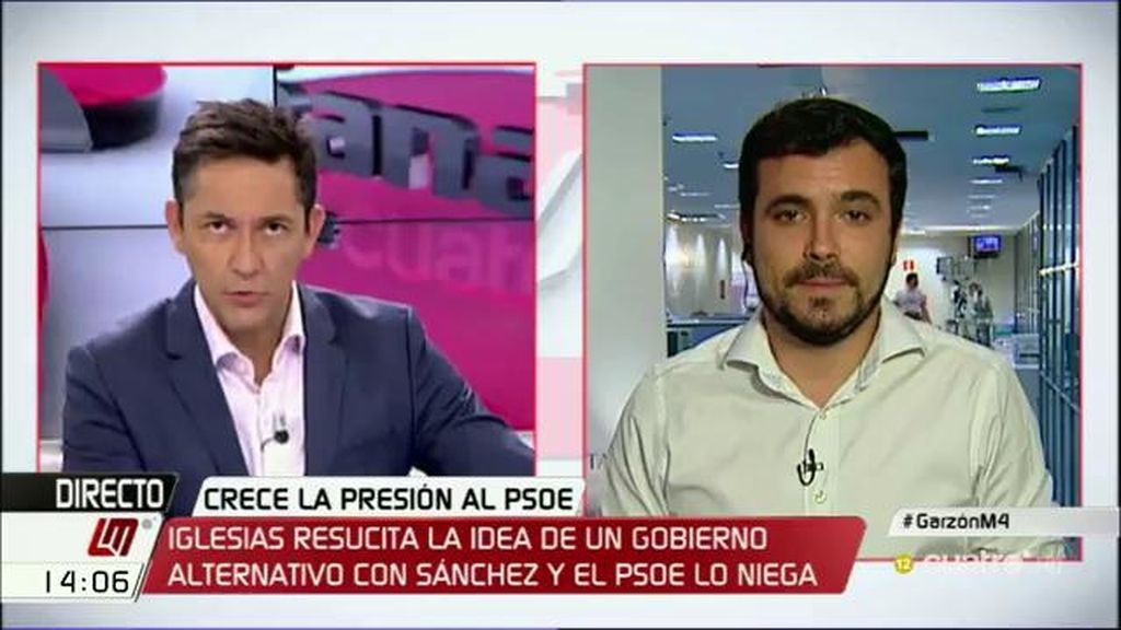 Alberto Garzón: “Si el PP y C´s se ponen de acuerdo se consolidará la política de Rajoy”