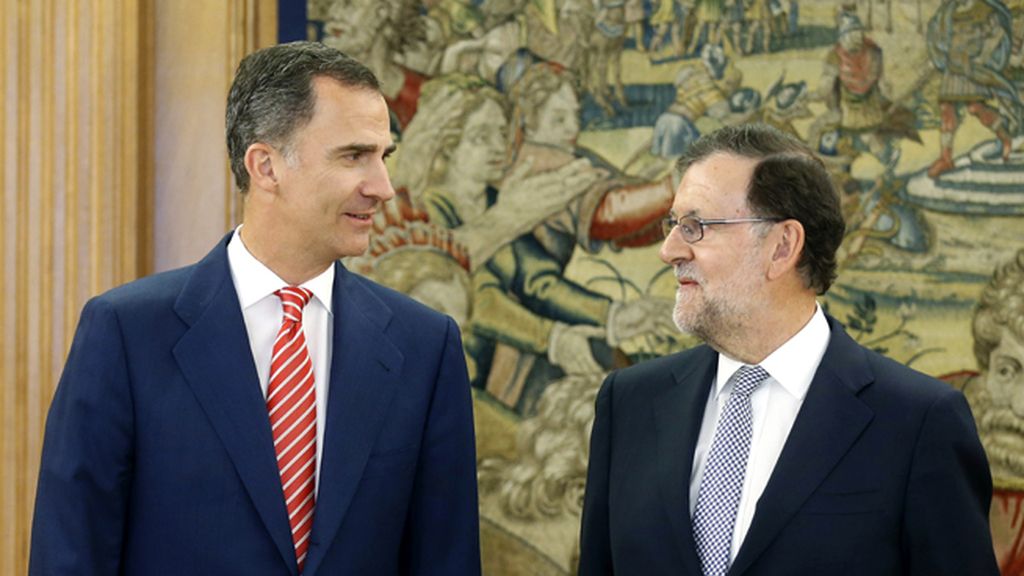 Rajoy se reúne en Zarzuela con Felipe VI
