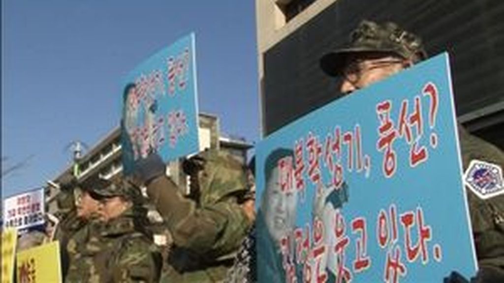 Veteranos de guerra de Corea del Sur exigen mano dura contra Corea del Norte