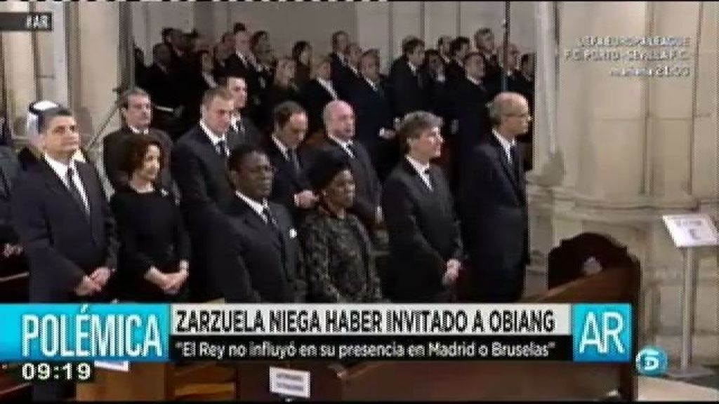Zarzuela niega haber invitado a Obiang al funeral de Suárez